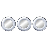 Silver Carved Circle Mirror Accent Set - product view 1