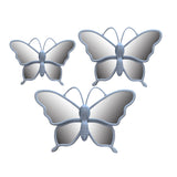 Silver Butterfly Decorative Mirror Set - product view 1