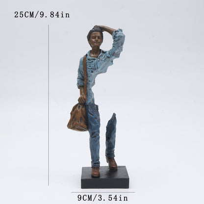 Contemporary Abstract Resin Figure - product view 4
