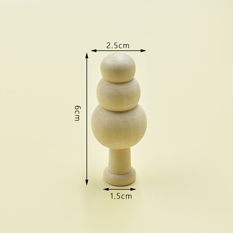Wooden Mushroom Decorative Ornament Set - product view 10
