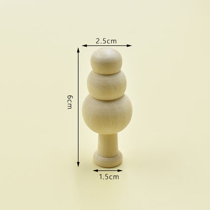 Wooden Mushroom Decorative Ornament Set - product view 10