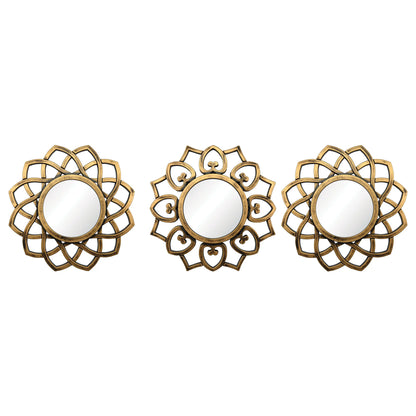Gold Starburst Mirror Wall Accent Set - product view 1
