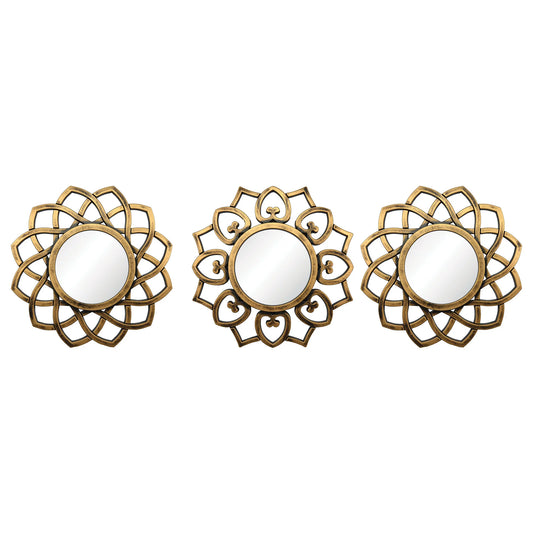 Gold Starburst Mirror Wall Accent Set - product view 1
