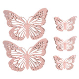 Pink Metal Butterfly Wall Set - product view 1