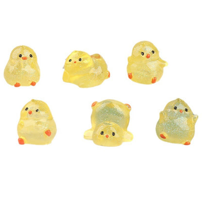 Tiny Yellow Duck Miniature Scene Accent - product view 2