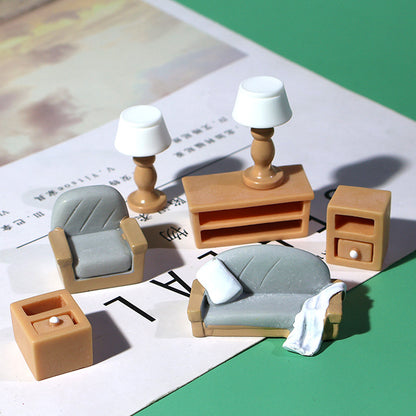 Miniature Living Room Scene Decor Set - product view 3