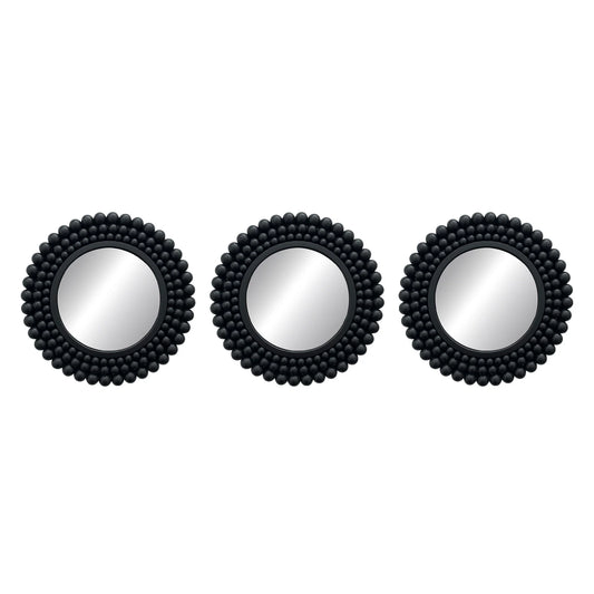 Black Bubble-Bead Decorative Mirror Set - product view 1