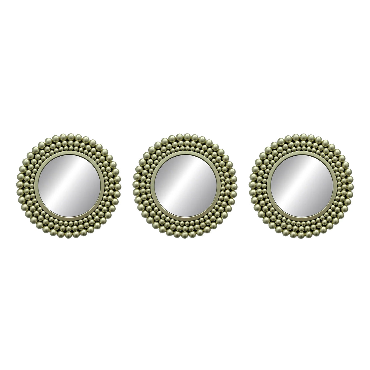Champagne Bubble-Bead Mirror Accent Set - product view 1