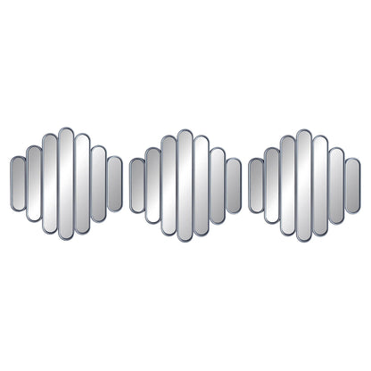 Wave-Pattern Decorative Mirror Set - product view 6