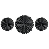 Matte Black Geometric Wall Plaque Set - product view 1