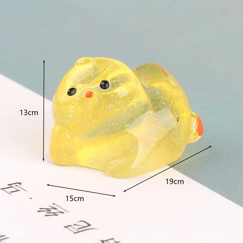 Tiny Yellow Duck Miniature Scene Accent - product view 7