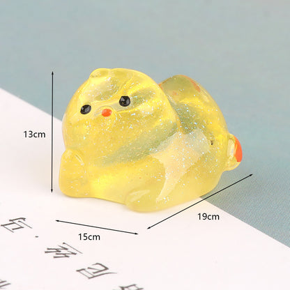 Tiny Yellow Duck Miniature Scene Accent - product view 7