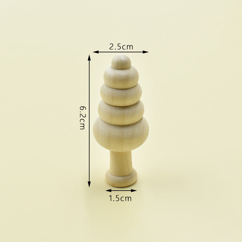 Wooden Mushroom Decorative Ornament Set - product view 8