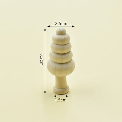 Wooden Mushroom Decorative Ornament Set - product view 8