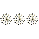 Gold Jewel-Accent Metal Starburst Wall Set - product view 1