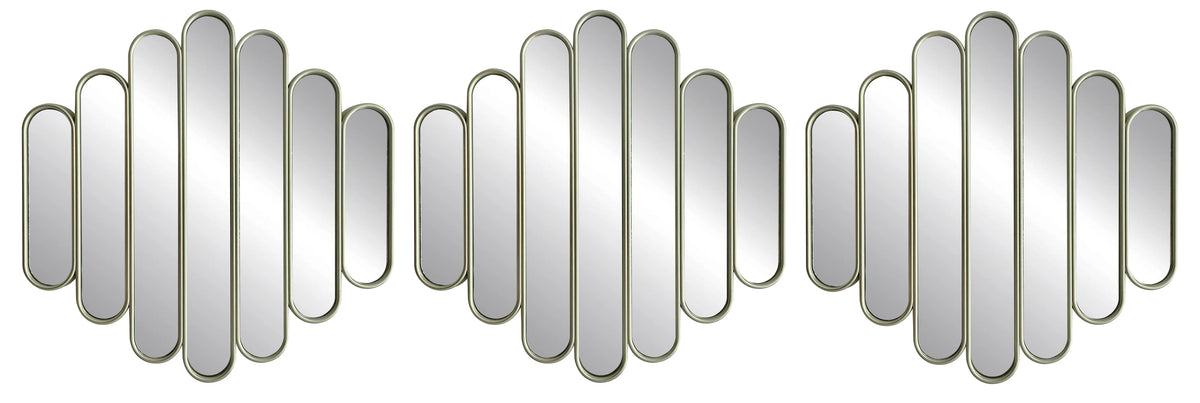 Wave-Pattern Decorative Mirror Set - product view 7