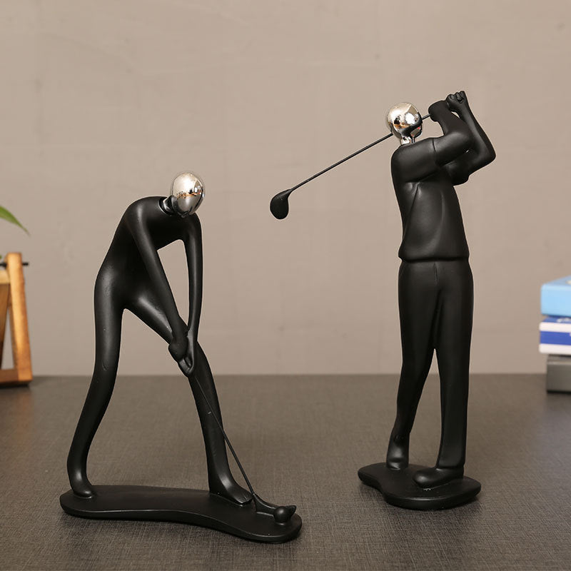 Minimalist Resin Sports Figure Ornament - product view 2