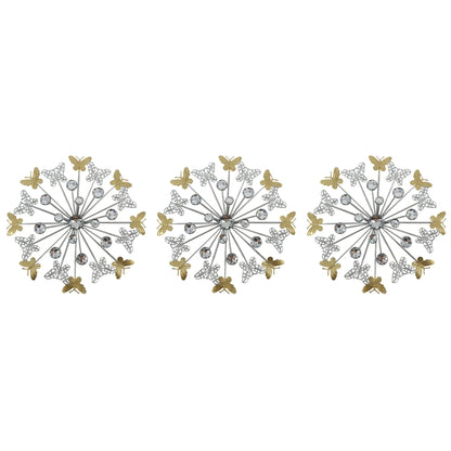 Butterfly Burst Jewel-Accent Wall Decor Set - product view 4