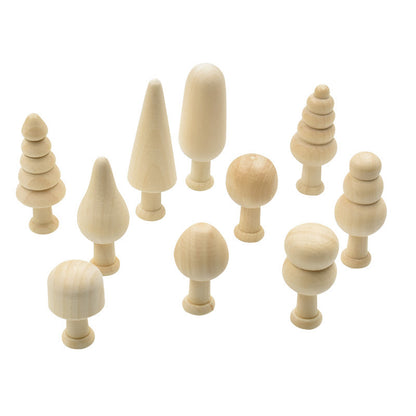 Wooden Mushroom Decorative Ornament Set - product view 4