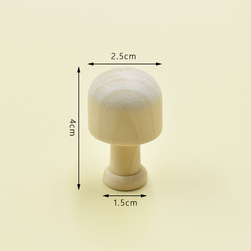 Wooden Mushroom Decorative Ornament Set - product view 5