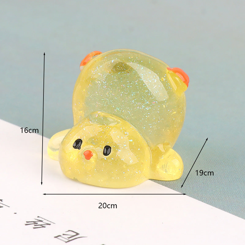 Tiny Yellow Duck Miniature Scene Accent - product view 6