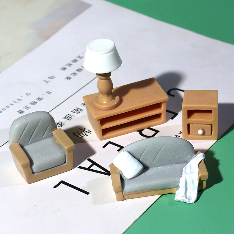 Miniature Living Room Scene Decor Set - product view 2