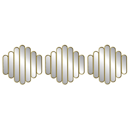 Wave-Pattern Decorative Mirror Set - product view 1