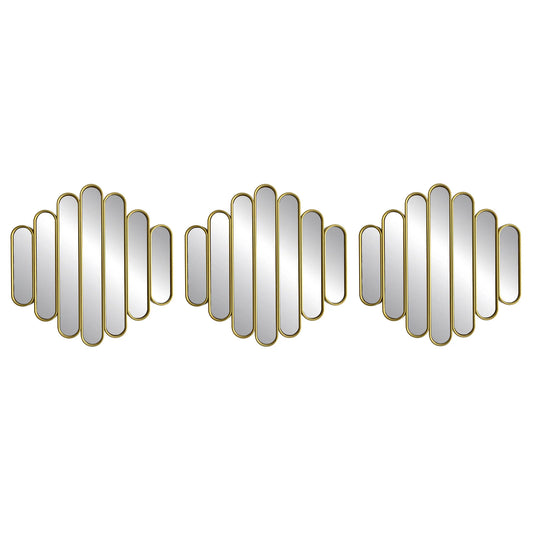 Wave-Pattern Decorative Mirror Set - product view 1