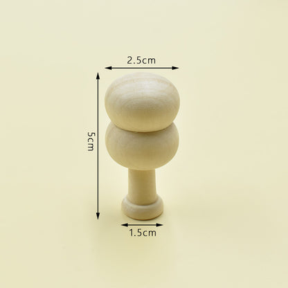 Wooden Mushroom Decorative Ornament Set - product view 7