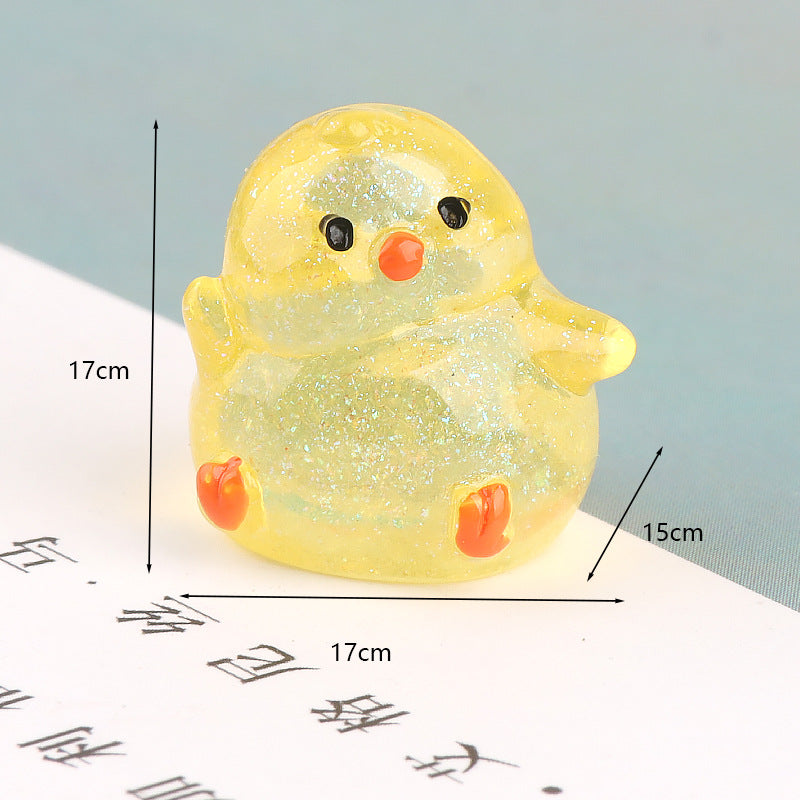 Tiny Yellow Duck Miniature Scene Accent - product view 8
