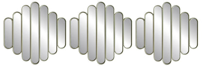 Wave-Pattern Decorative Mirror Set - product view 4